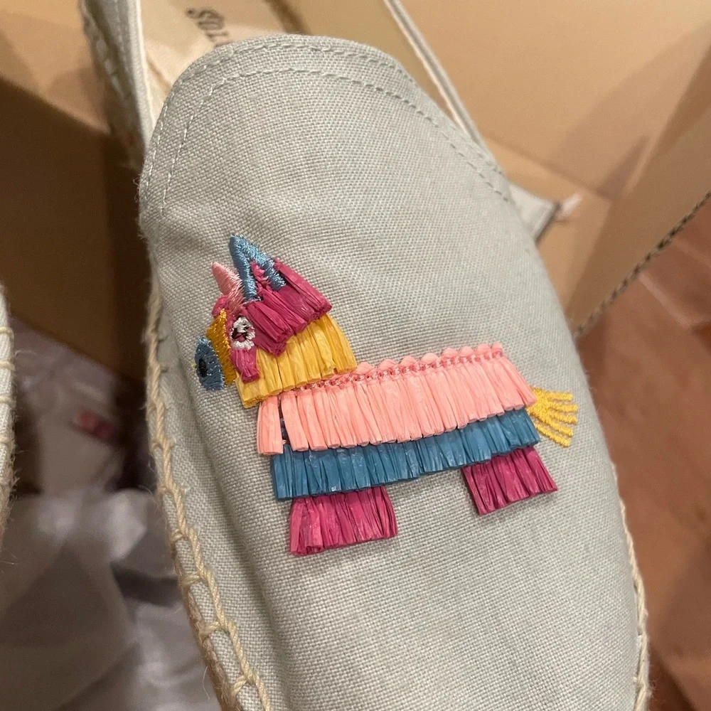 NEW Soludos Pinata Smoking Slipper Espadrilles Sz 7 NIB